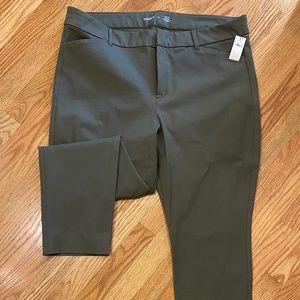 Olive Green High-Rise Pixie Pants